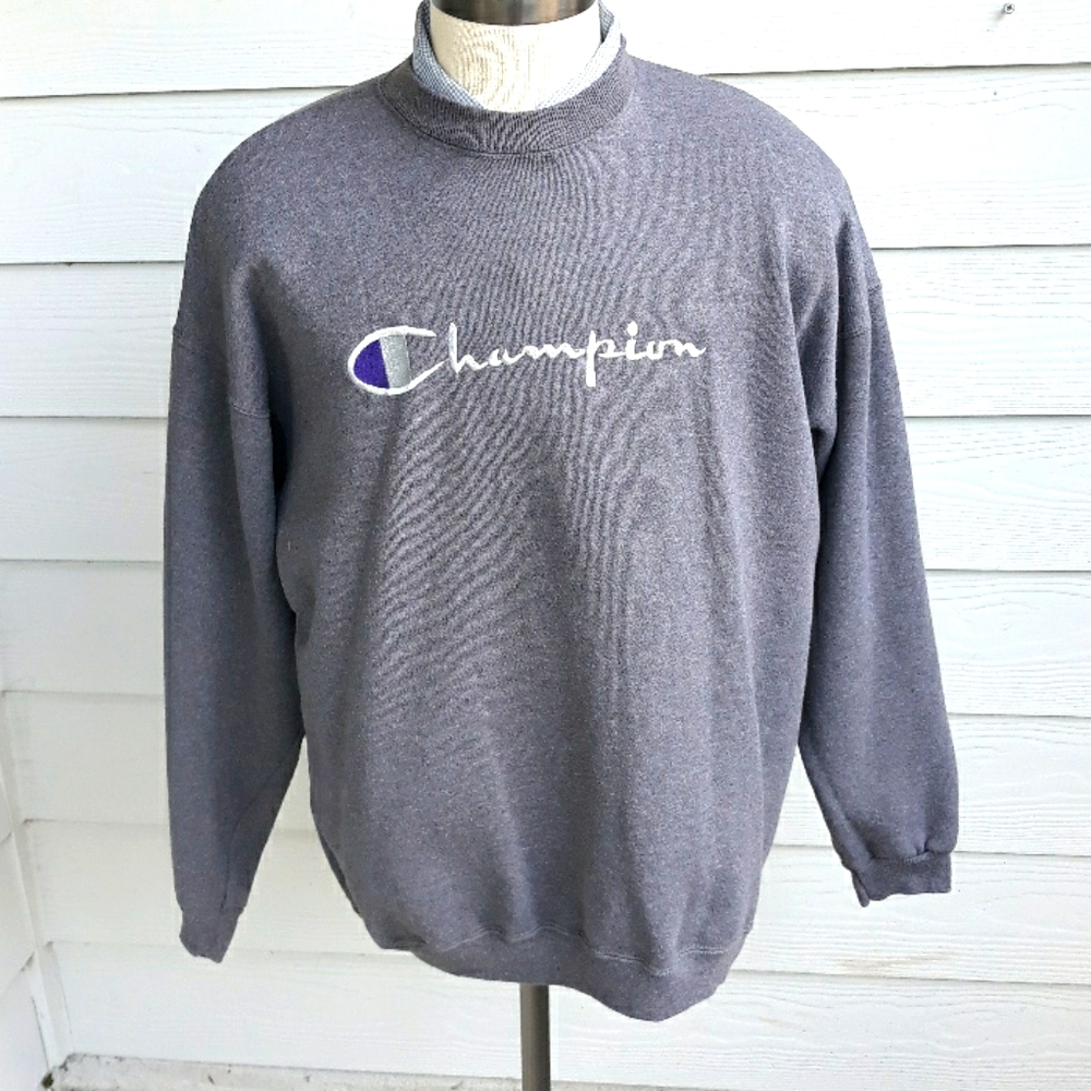 Champion Spell-out Vintage Crewneck Sweater XL